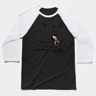 D.M. Plays Violin Cartoon 2 Baseball T-Shirt